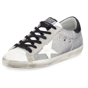 Golden Goose Superstar Sparkle Sneaker Silver/White/Black